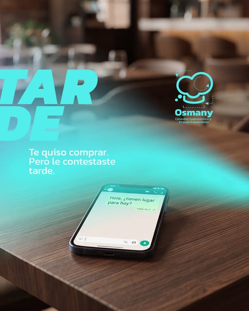 Osmany: Tarde. Te quiso comprar, pero le contestaste tarde.